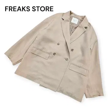 FREAK'S STORE 더블 자켓 베이지 오버 사이즈 XS