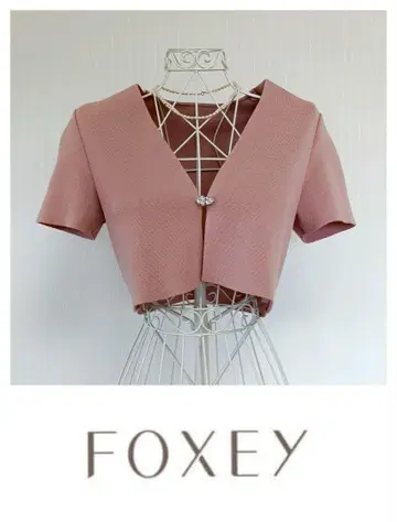 FOXEY 폭시 레이디 주얼 니트 자켓 볼레로 38