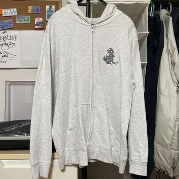 그레이 집업 후드티