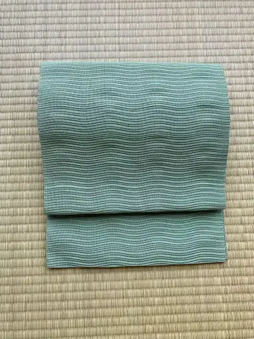 명주 여름 오비(약 24cm) 물결 패턴