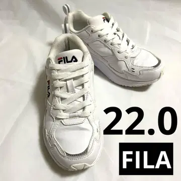 휠라 FIELDGAGE 화이트 스니커즈 22.0cm