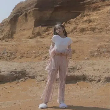 melt the lady 브라이트 플라워 팬츠