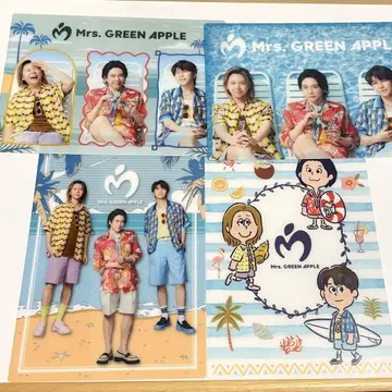Mrs.GREEN APPLE 비주얼 시트 로손 전 4종 미세스