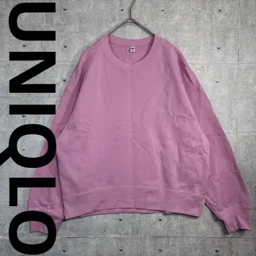 1543 UNIQLO 유니클로 핑크 맨투맨 트레이닝복 M
