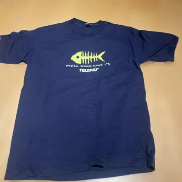 90년대 fish phish 티셔츠 밑단 소매 싱글