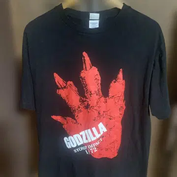 GODZILLA 프린트 티셔츠 사이즈 XL