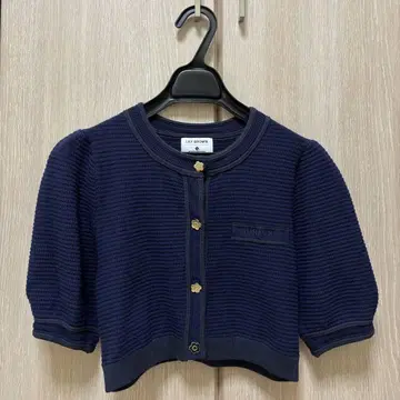 LILY BROWN MARY QUANT 반팔 가디건 네이비