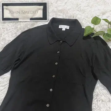 JOHN SMEDLEY (S) 씨 아일랜드 코튼 가디건 영국제
