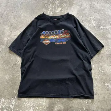 할리데이비슨 티셔츠 구제 의류 2XL
