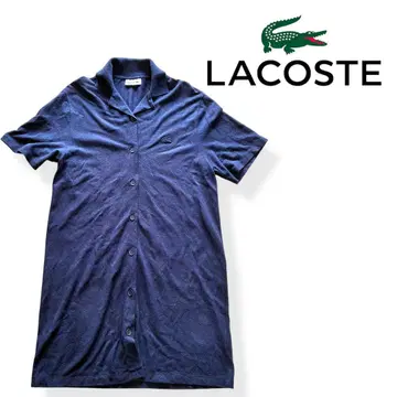 새상품급 LACOSTE 폴로 셔츠 원피스 린넨 코튼 롱
