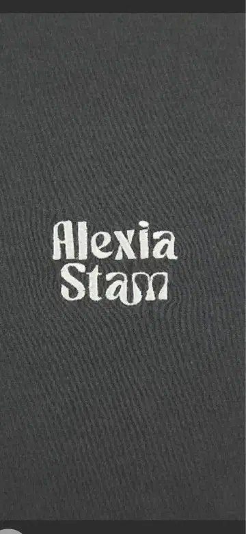 ALEXIA STAM 그레이 반팔 티셔츠