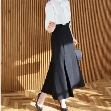 RUIRUE BOUTIQUE 머메이드 턱 스커트 롱 스커트 체형 커버