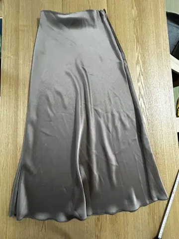 GALLARDAGALANTE 브라운 플레어 스커트 길이 약 92cm