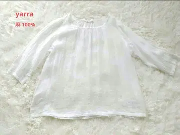 YARRA 야라 린넨 블라우스 풀오버 바스크 셔츠 일본제