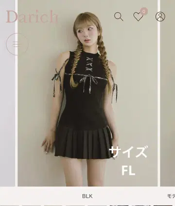 Darich 도킹 레이스업 미니 원피스