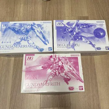 HG 건담 프라모델 클리어 컬러 3체 세트
