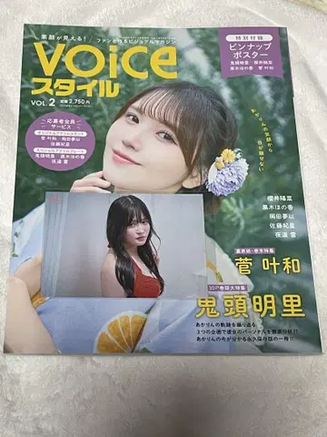 VOICE 스타일 vol.2 사토 히메 별 혜택 브로마이드 잡지 세트