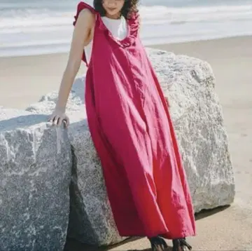Freada 인도 프릴 살로펫 레드 프리 사이즈