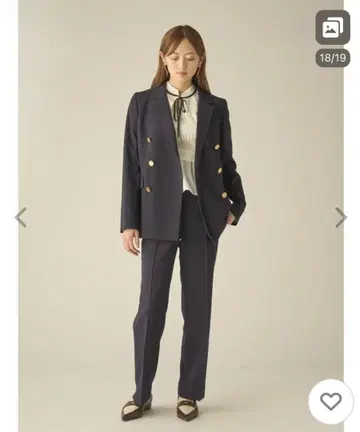 스나이델 체크 무늬 더블 자켓