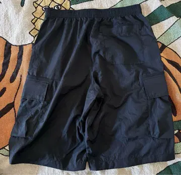 거의 미사용 새상품급 유니클로 U 와이드 핏 카고 하프 팬츠 네이비 L