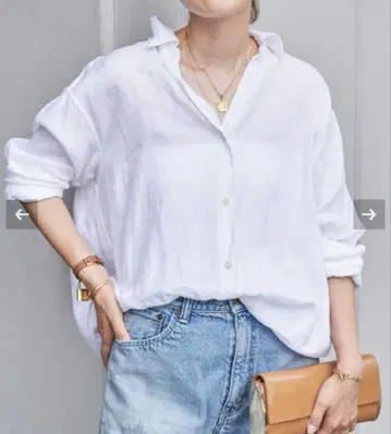 두지엠 클라세 린넨 워시 셔츠 화이트 2024 SS 택 포함