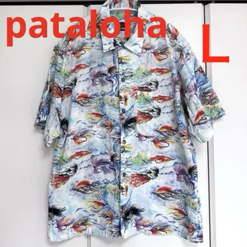 파타고니아 pataloha 파탈로하 털바늘 패턴 아로하 셔츠 반팔