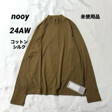 nooy 누이 코튼 실크 20G 천축 릴랙스 하이넥 Tee (24AW)