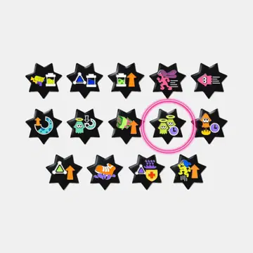 핀 배지 기어 파워 조각 Splatoon 3