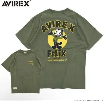 미사용 AVIREX T셔츠 FELIX 필릭스 콜라보