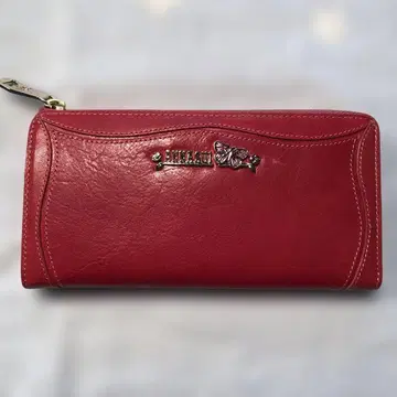 ANNA SUI 빨간색 가죽 장지갑