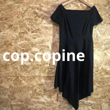 [ 2509번 ] cop.copine 롱 원피스 반팔 M 블랙