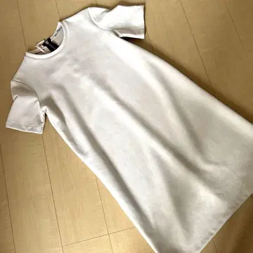 ZARA 자라 핑크 베이지 반팔 원피스 튜닉 지퍼
