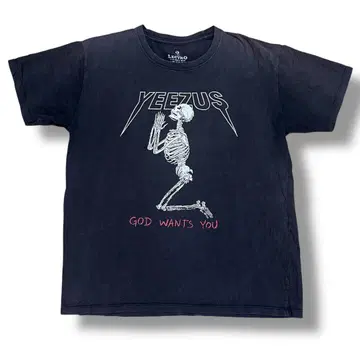 카니예 웨스트 YEEZUS 티셔츠 00s 오니 페이드 선 페이드 먹블랙