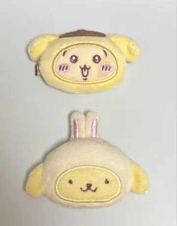 치이카와 (먼작귀) 산리오 헤어 클립 폼폼푸딩 토끼
