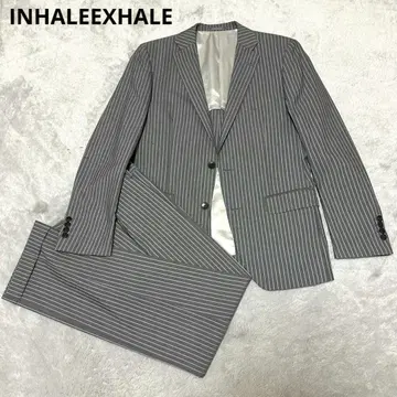 [컨디션 최상] INHALEEXHALE 그레이 스트라이프 L