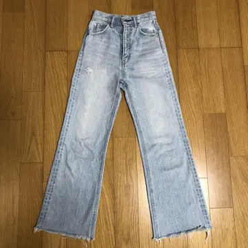 SLY JEANS 슬라이진 라이트 블루 플레어 데님 23인치