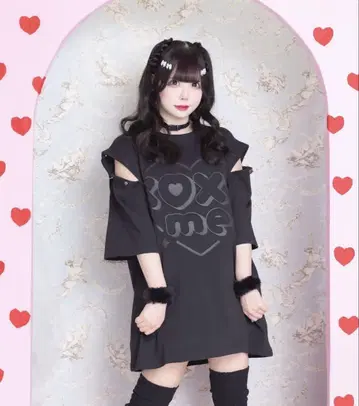xoxome 로고 프린트 오버 사이즈 티셔츠