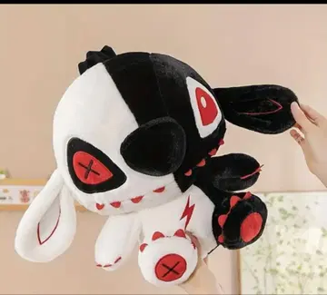 스티치 초레어 화이트 블랙 투톤 컬러 봉제인형, 안는 사이즈 약 30cm