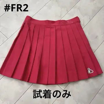 [ 시착만 한 상품 ] #FR2 매화 핑크 플리츠 스커트