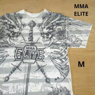 수입 구제 의류 MMA ELITE 대형 프린트 격투기 티셔츠