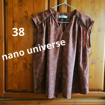 나노 유니버스 nano universe 보타니컬 도트 프린트 블라우스