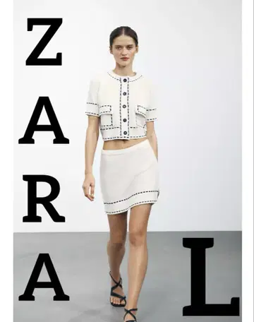 ZARA 금년 스티치 니트 자켓 L 사이즈 새상품급