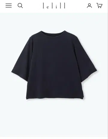 lelill 레릴 일본제 COZY PILE 티셔츠 네이비