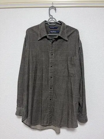 00's nautica 체크 무늬 셔츠