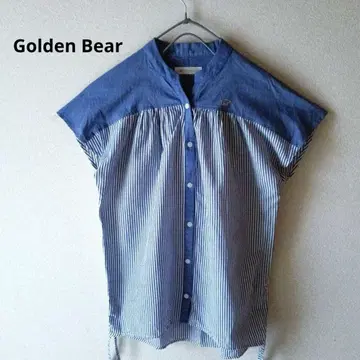 Golden Bear 블라우스 코튼 린넨 프렌치 슬리브 넉넉한 핏