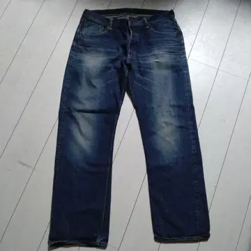 DUBBLEWORKS 스트레이트 데님 인디고 블루