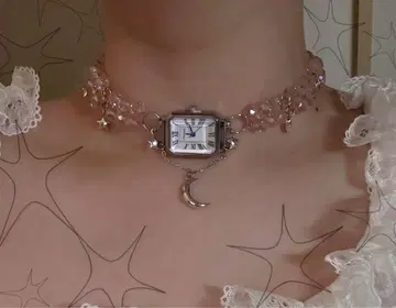 y2k 페어리 그런지 발레코어 초커 목걸이 핸드메이드