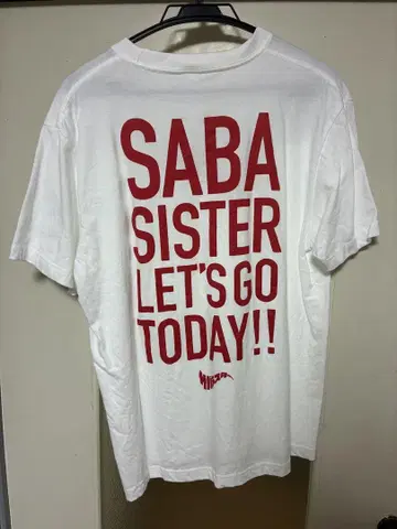 [새상품급] 사바시스터 화이트 T셔츠 L사이즈 SABA SISTER