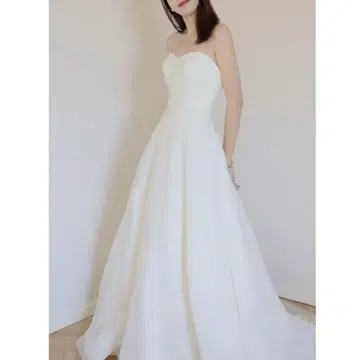 A라인 웨딩 드레스 촬영용 L사이즈