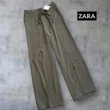 미사용 새상품 ZARA 사이드 슬릿 레이어드 와이드 팬츠